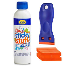 Sticky Stuff Remover With Plastic Scraper Tool & 10 Blades - 250ml Work As A Sticker Remover, Sticky Label Remover, Adhesive Remover, Car Sticker