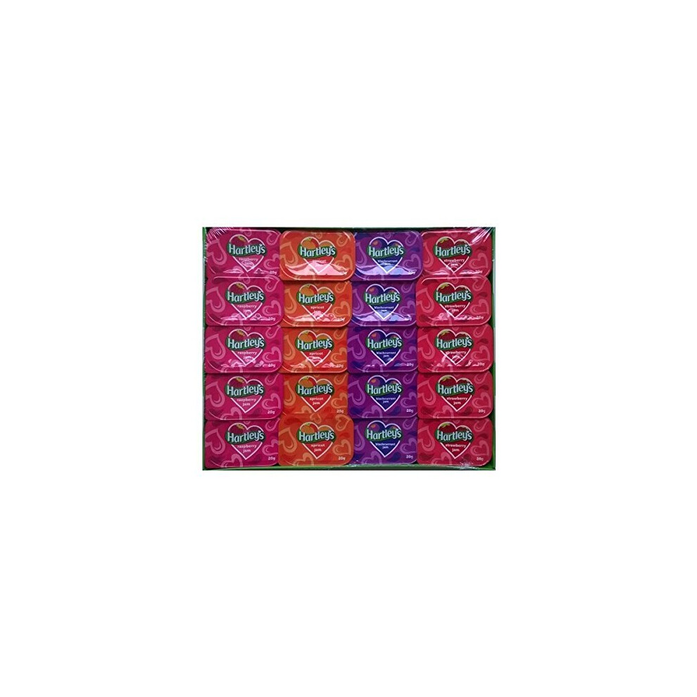 Hartleys Assorted Jam Individual Portions 20G - Vegetarian-Friendly