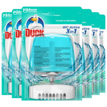 Toilet Cleaner, 3-in-1 Toilet Liquid Rim Block, Cool Mist, 55 ml, Pack of 6