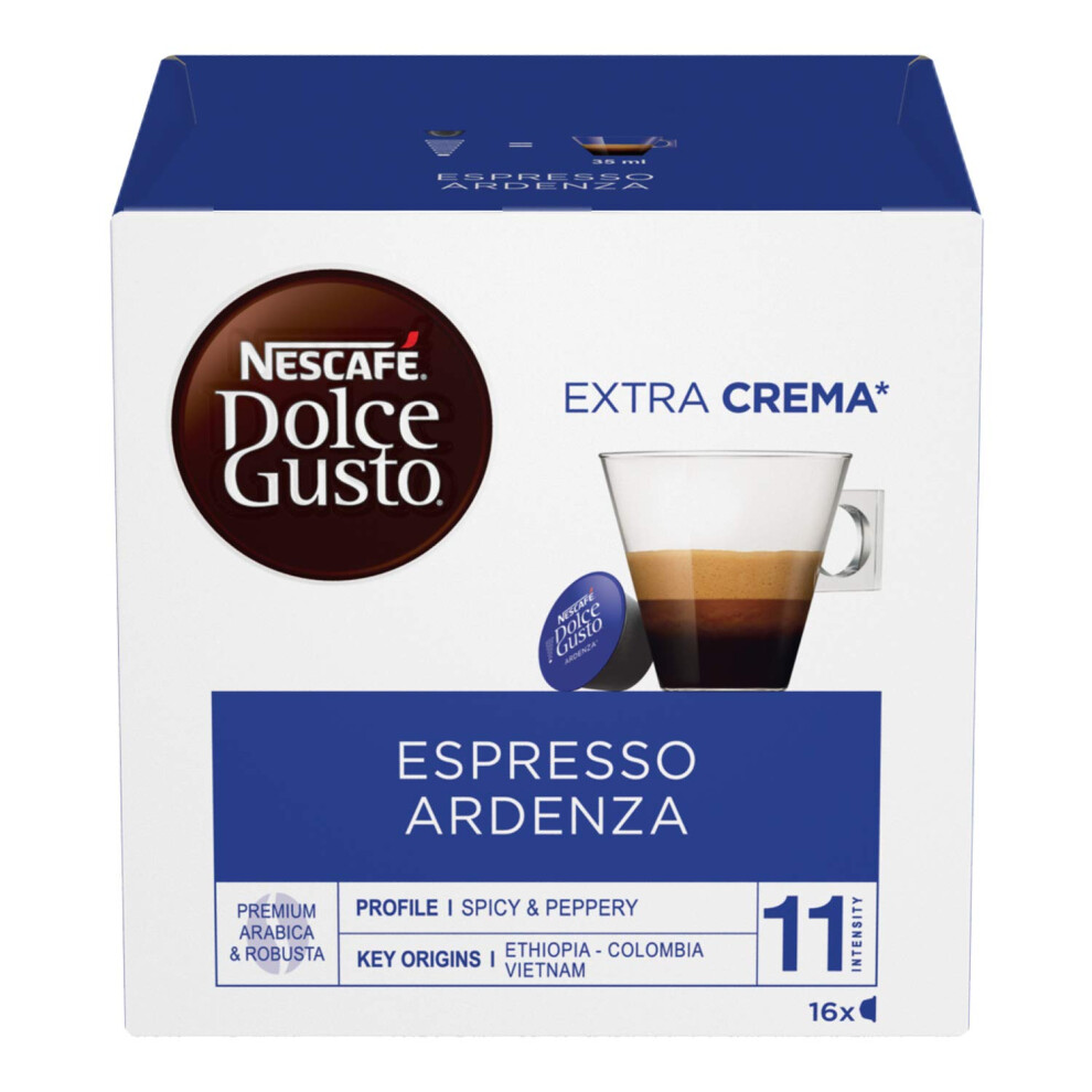 NescafÃ© Dolce Gusto Espresso Ristretto Ardenza, Strong, 16 Coffee Capsules/Servings