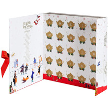 English Tea Plant Based Organic Fruit and Herbal Tea Advent Calendar in 25 Flavours Pyramid Teabags
