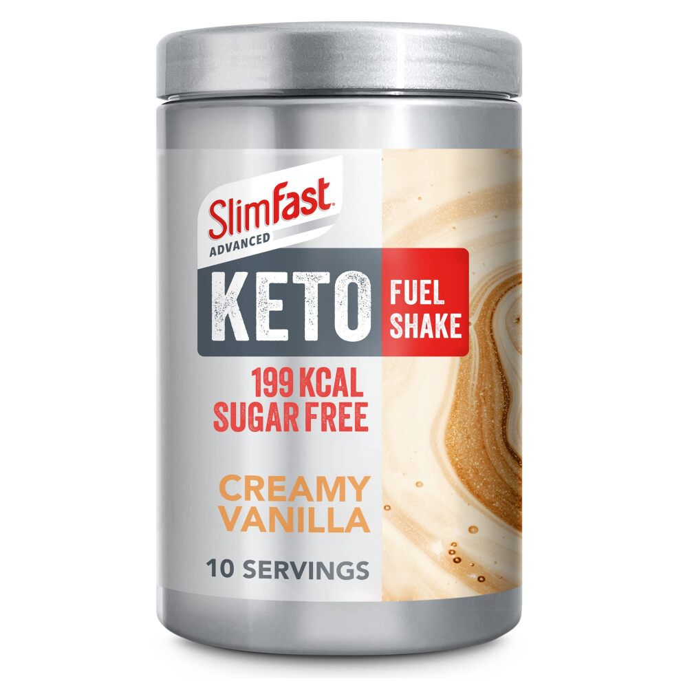 Advanced Keto Fuel Shake for Keto Lifestyle, Creamy Vanilla Flavour, 10 Servings, 320g