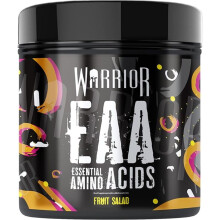 Warrior EAA Essential Amino Acids 360g - Supports Recovery & Soreness, Cyclic Dextrin, Taurine & Bioperine for Absorption, Fruit Salad Flavor