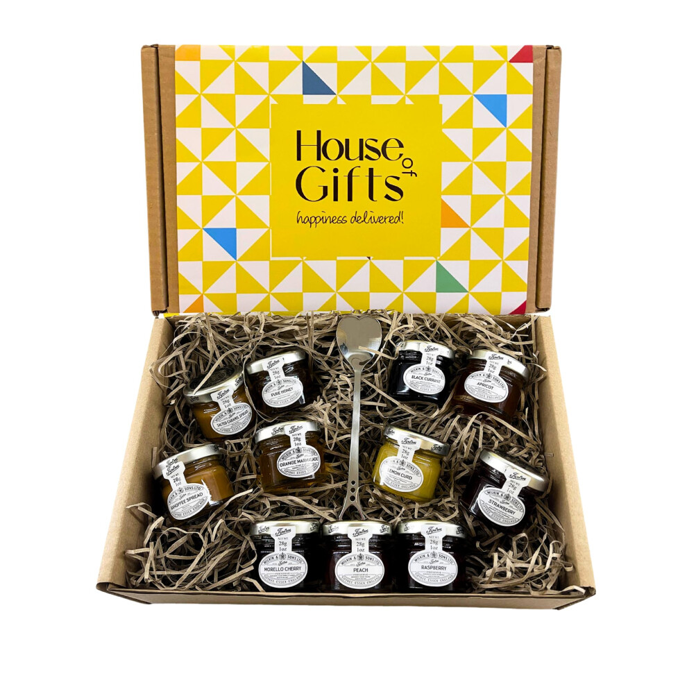 Jams & Marmalades with Unique Preserves Ultimate Tasting Hamper Selection Gift Set Mini Jars Gourmet Gifts for Mum, Dad, Elderly People, Jam Lovers