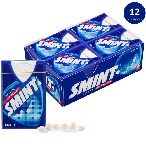 Smint Peppermint Powermints -12 x 8 g Dispenser 1