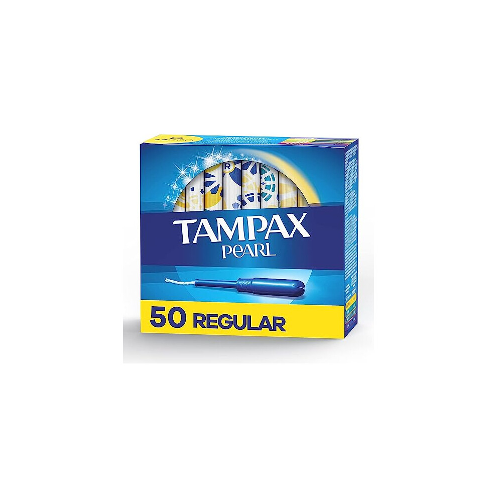 Pearl Tampons Regular Absorbency, With Leakguard Braid, Unscented, 50 Count