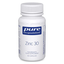 - Zinc 30 - Zinc Picolinate 30mg - Highly Absorbable Hypoallergenic Immune System Supplement - 60 Capsules