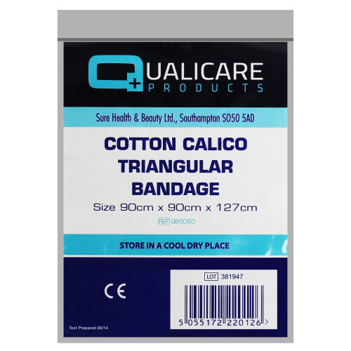 Cotton Calico Triangular Arm Sling Injury Support Arm Shoulder Support - 12 Pack 2