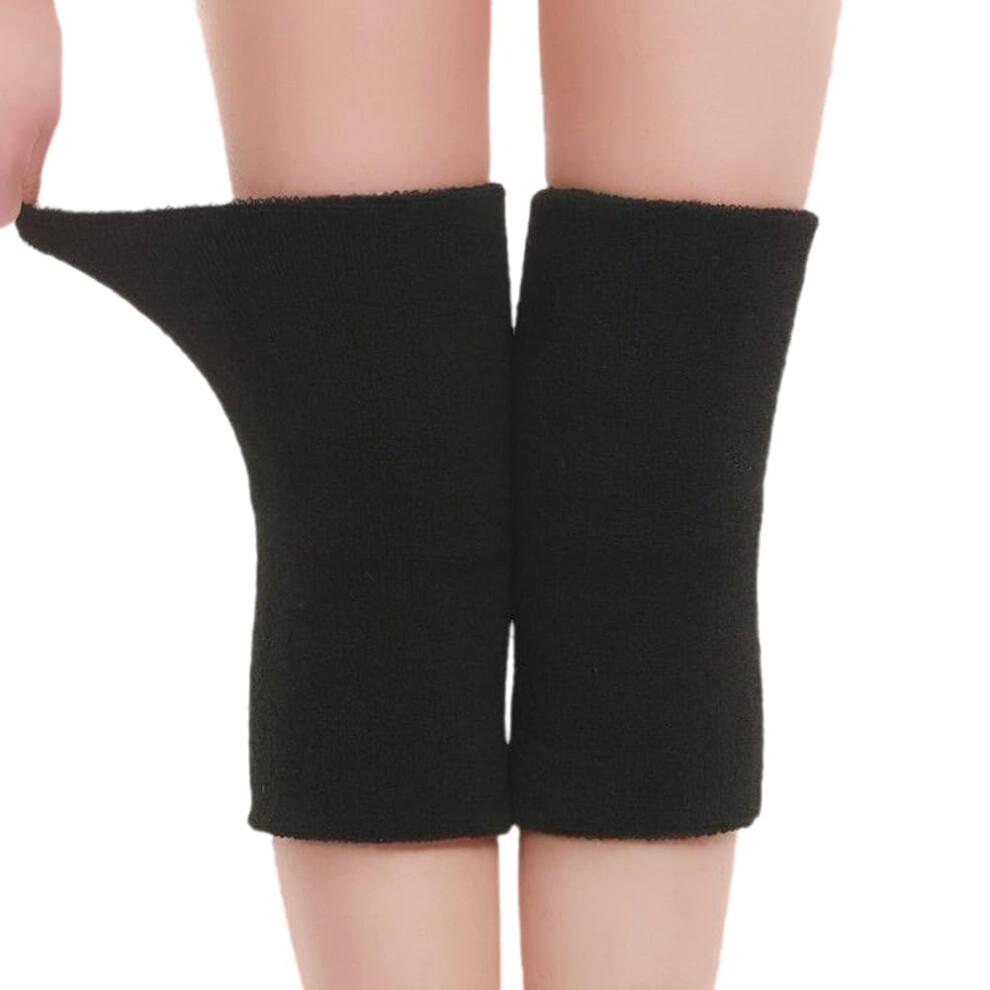 Cysocool Thick Terry Knee Warmer Stretchy Knit Arthritic Knee Sleeve Cosy Night Sleep Knee Wrap Pad Brace Support Band -Knee Pain Relief Warming Knees Braces