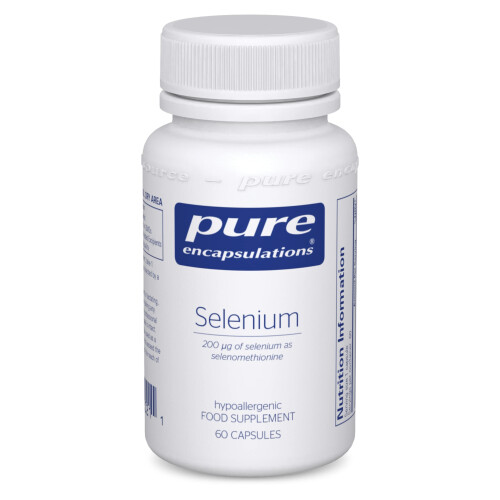 pure encapsulations - Selenium 200ug - Organic Selenomethionine Supplement for Immune and Thyroid Function Support - 60 Vegetarian Capsules