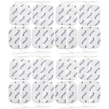 Pack of 16 Electrodes. Square Self-Adhesive Pads 5x5cm for TENS EMS Units with 2mm Connection | Pads for Pain Treatment, Muscle Growth and Massage