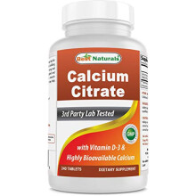Calcium Citrate with Vitamin D-3 240 Tablets (240 Count (Pack of 1))