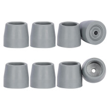 Rubber Ferrules for Zimmer Frames (8 Pcs), 28mm Heavy Duty Replacement Tips for Walkers, Commodes, Shower Chairs, Walking Sticks, Tool Free Rubber
