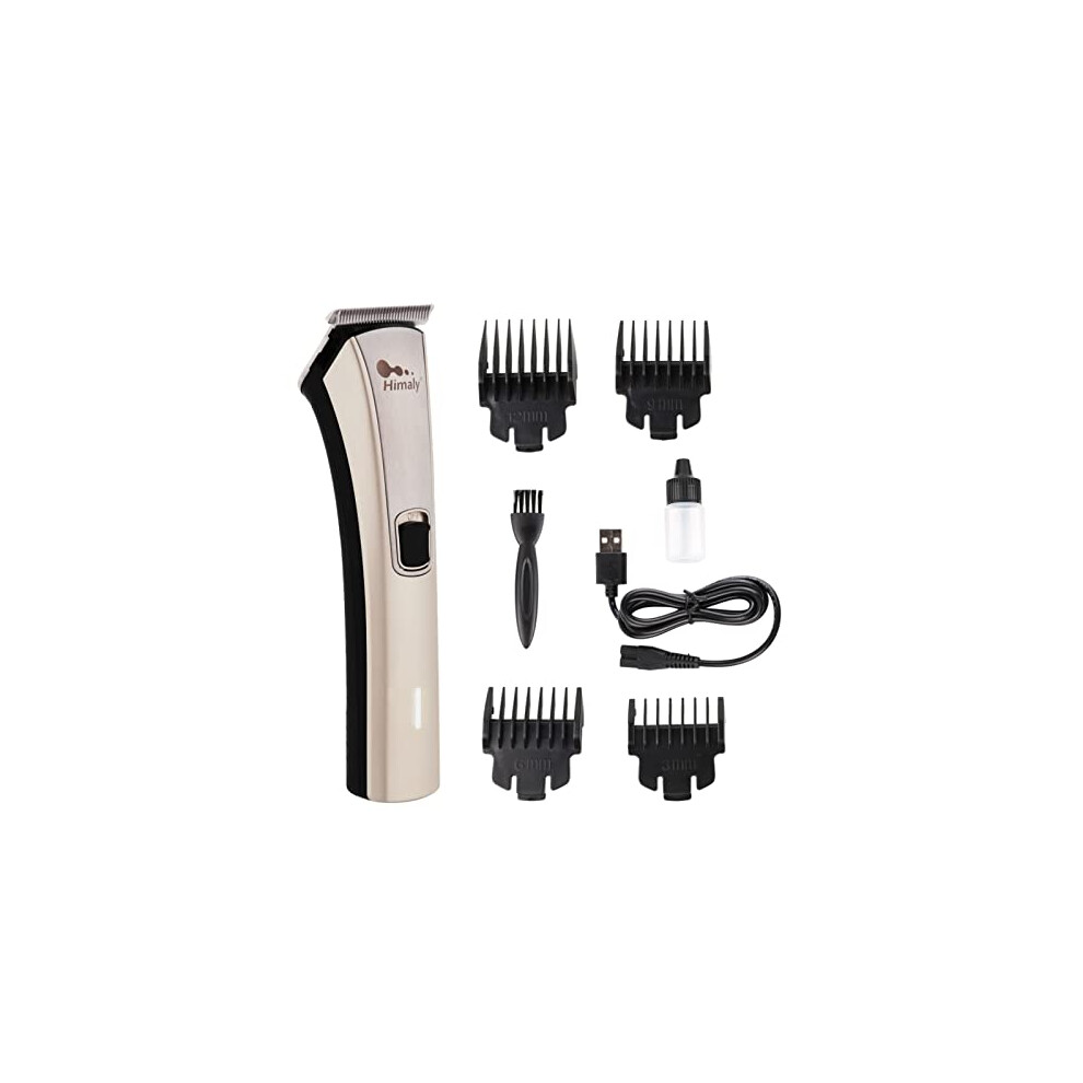 Himaly Rechargeable Hair Clippers, Professional Electric Cordless Hair Clippers Beard Trimmer Cordless Grooming Kit With 4 Guide Combs For Men And Women