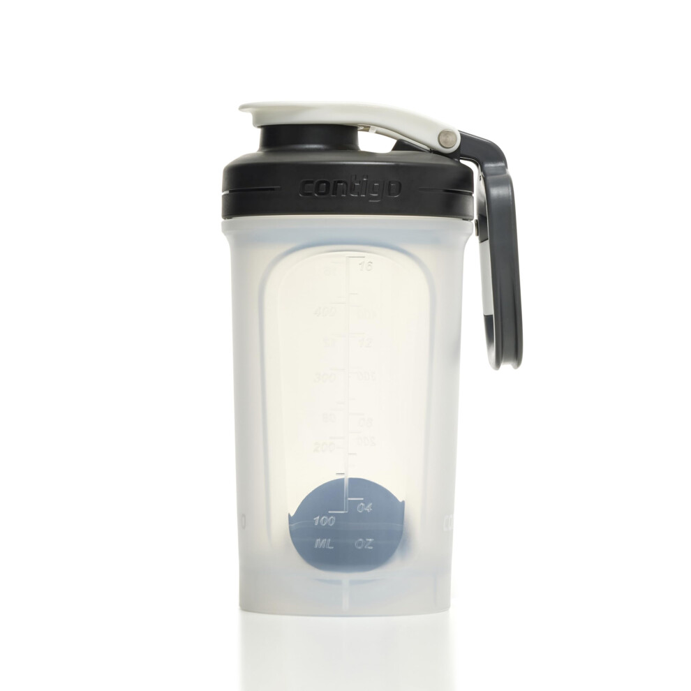 Shake & Go 2.0 Protein Shaker Bottle with Mixer Ball | Large BPA Free Blender | Ideal for Protein Powder, Nutrition Shakes or Smoothies |Leak Proof