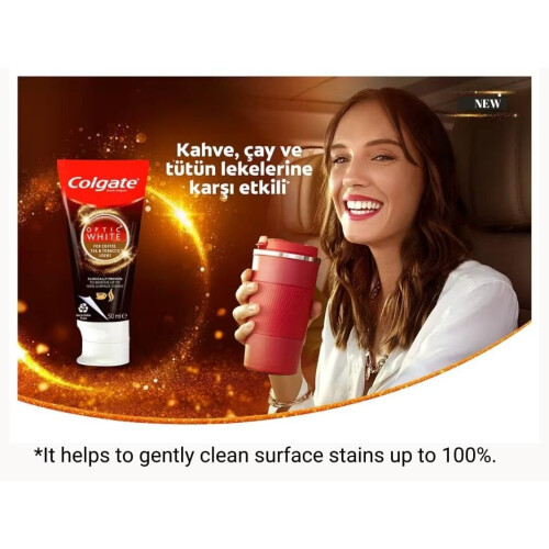 Colgate Optic White Whitening Toothpaste for Coffee, Tea and Tobacco Users (50 ML) 2