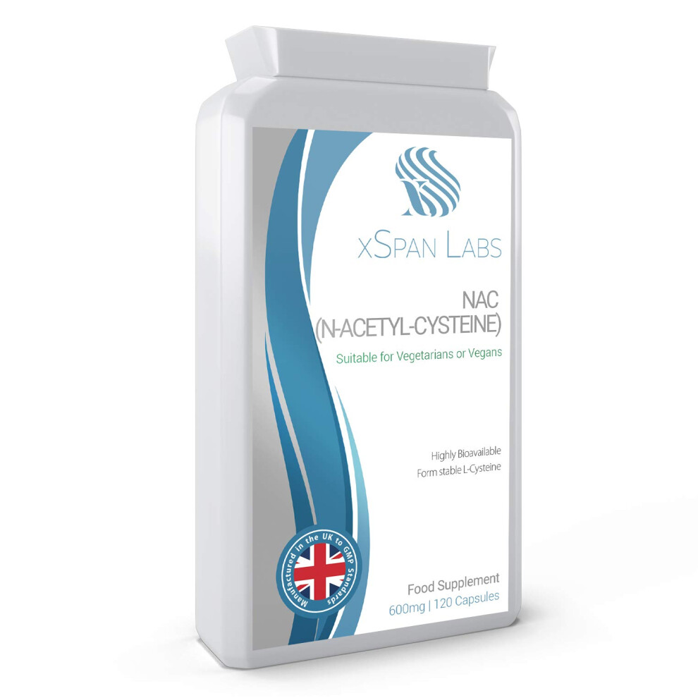 Xspan Labs N-Acetyl Cysteine (Nac) 600 Mg 120 Capsules