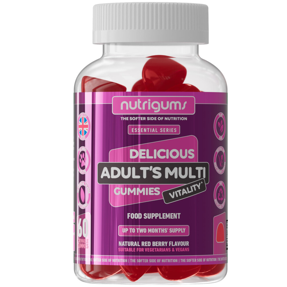 Adult Multivitamin Gummies 60 Vegan Mixed Berry 11 Vitamins Minerals A D E C - Image 5