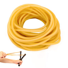 10m Slingshot Rubber Band Natural Latex Rubber Band Catapult Tube Latex Tubing for Outdoor Hunting Slingshot Exercise (Yellow)