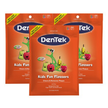 DenTek Kids Fun Flossers, Beperkte Editie Monster Flossers, 75 Stuks (Verpakking Kan Variëren)