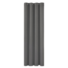Blackout Curtains Home Decorative Door Curtain Thermal Insulated Material Eyelet Curtain for Bedroom 52"x 84" Light Grey 1 PANEL