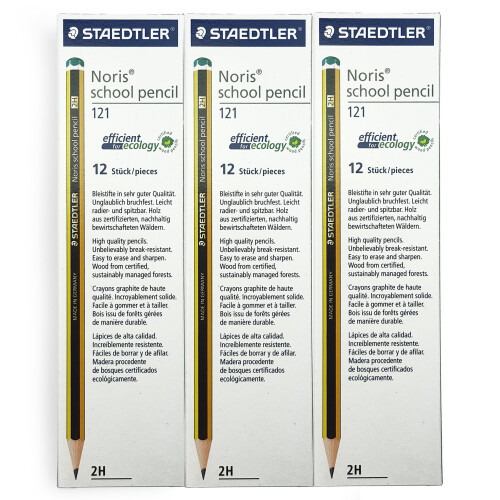 Staedtler Noris School Pencils 121 - 2H Grade [Pack of 36] 2