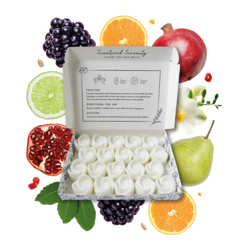 Jo Malone Inspired Wax Melts| Strong Scented| 20 Pack| Luxury Gift Set Wax Melts| Over 96 Hrs Burn Time Per Box| Pet Friendly| Eco Friendly| Hand