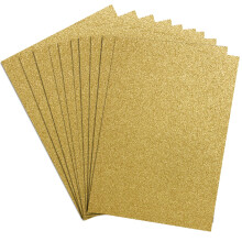 Springboard A4 Glitter Card Sheets - 230gsm Non Shed Glitter Cardstock for Card Making - Glitter Card Compatible w/Die-Cutting Machines - Sparkly