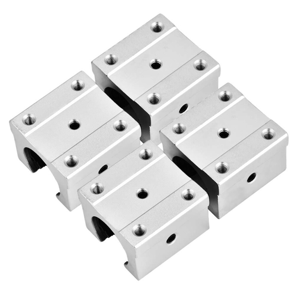4Pcs Sbr16uu 16Mm Aluminum Linear Bearings Cnc Parts Open Linear Motion Ball Bearings Slide Block For Silent, High-Speed, Precise Equipment 711632569543