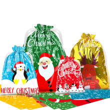 Christmas Drawstring Gift Bag,30 pcs Large Size Xmas Goody Gift Wrapping Bag