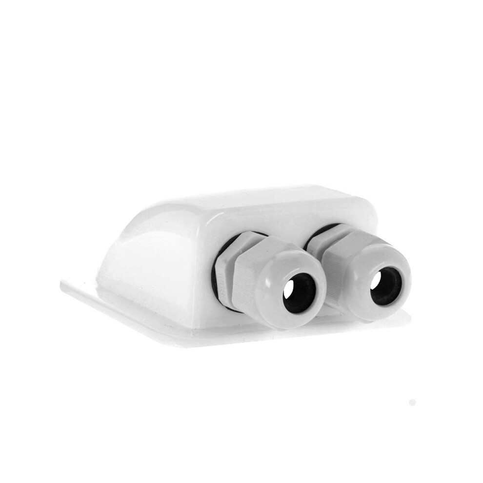 Offgridtec Roof Guide 2-Way White For Cable Outer Diameter 3-12 Mm For Motorhome Caravan Boat Solar Cable Grommet Abs 4250983250220