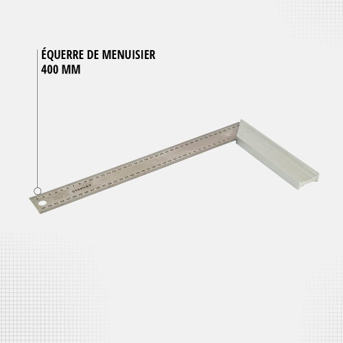 STANLEY Aluminium Try Square 400MM 1 45 687 1