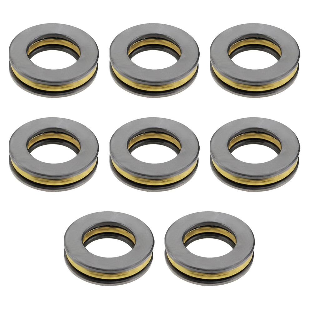 8Pcs F12-21M Miniature Thrust Ball Bearings 12Mm X 21Mm X 5Mm Stainless Steel Thrust Ball Bearings For Oven Turntable Machine Tools Automobiles 4895253820255