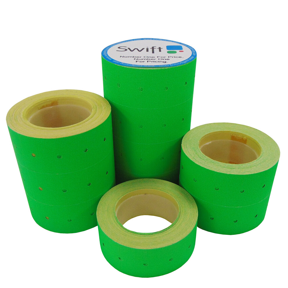 22 x 12 mm Price Gun Labels CT1 Green 30 Rolls 15,000 Stickers Pricemarking Tags Fits Many Pricing Labellers