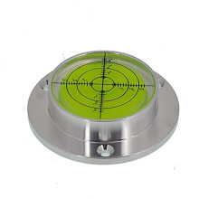 Vientiane Scale High Precision Horizontal Bubble Aluminium Case Bullseye Spirit Bubble Surface Level Round Inclinometers Two Sizes are Available