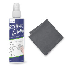 Non-Toxic Whiteboard Cleaner, 8.5oz Dry Erase Board Cleaner, Low-Odor Whiteboard Cleaning Spray with Cloth, Removes Stubborn Marks from Whiteboards