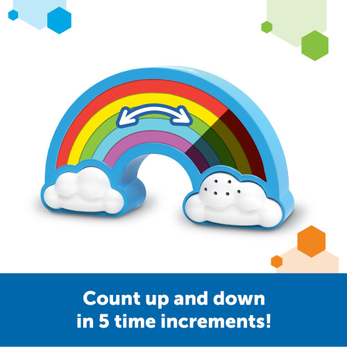 Learning Resources Rainbow Visual Timer for Kids, Sensory Timer for Autism, ADHD, 5 Time Increments, Light or Dark Mode, Ages 3+ 1