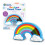 Learning Resources Rainbow Visual Timer for Kids, Sensory Timer for Autism, ADHD, 5 Time Increments, Light or Dark Mode, Ages 3+ 1