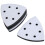 4PCS 93mm 6 Holes Hook Soft Interface Pad Triangle Sanding Loop Sponge Cushion Pad for Sanding Machines Impact-Resistant Noise Reduction 1