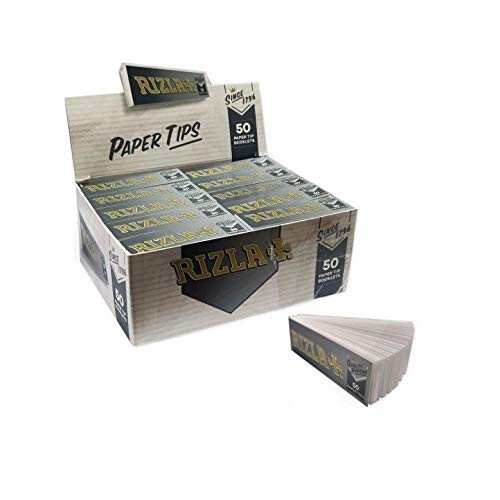 Silver Rolling Paper Filter Tips - 50 Booklets x 50 Roach Tips