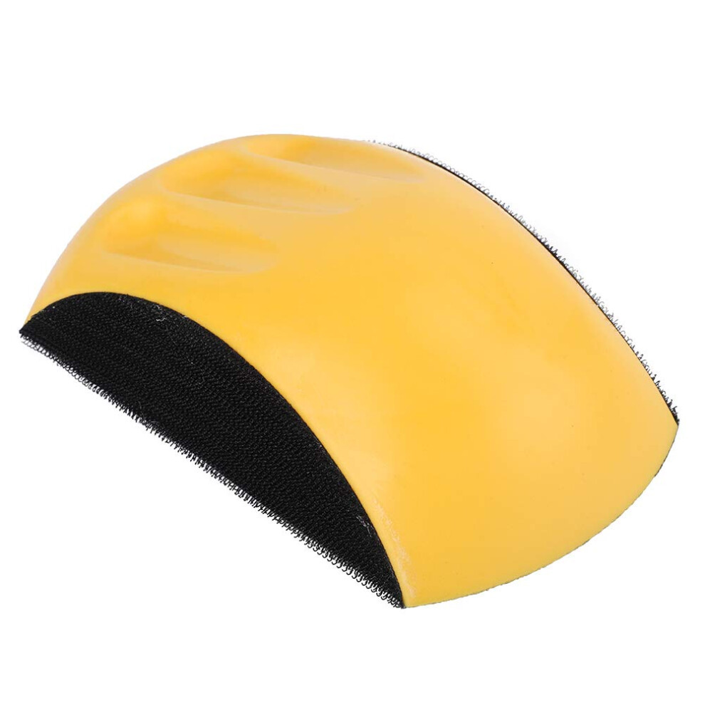 Pu 6In 150Mm Foam Sanding Block, Yellow Hand Sanding Block Hook And Loop, Hook And Loop Sanding Block, Hand Sanding Pad Block For Polishing Grinding 8480686178309