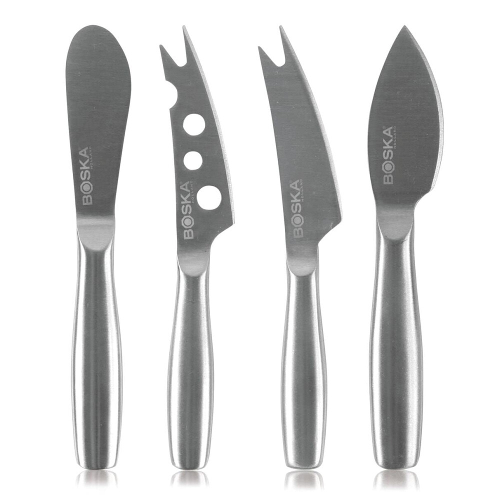 Boska Cheese Knife Set Mini Copenhagen / 4 Small Cheese Knives/For All Types Of Cheese/Stainless Steel/ / 5.7" X 0.8" X 0.4" Silver