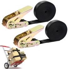 2Pcs Ratchet Strips, 2 x 4M x 800G Heavy Duty Ratchet Tie Down Tensioning Strips, Adjustable Lashing Strap for Truck Baggage Check-in Car Bike Wheel