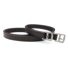 Leather Stirrup Leathers Adults Or Childs Black Brown Color Strong Leather With Soft Finish (54-Inch, Brown)