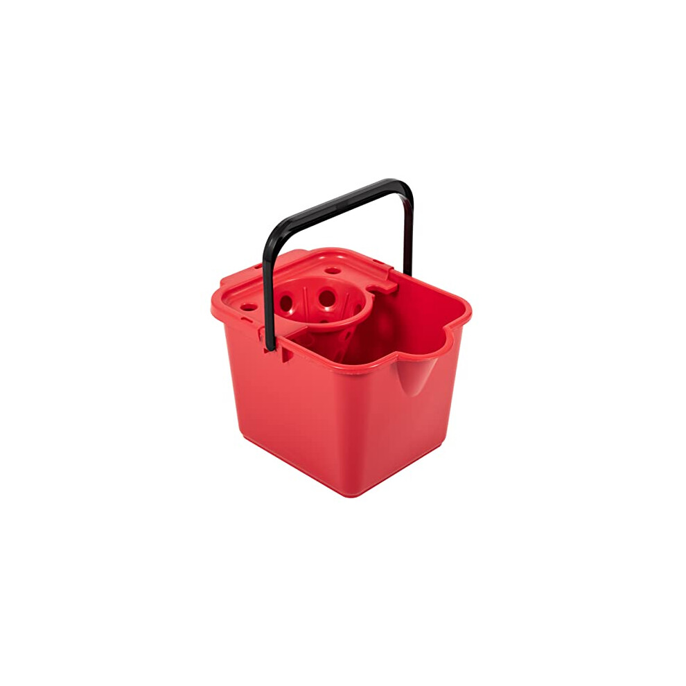 Ruby Red Mop Pail And Wringer 12L Capacity