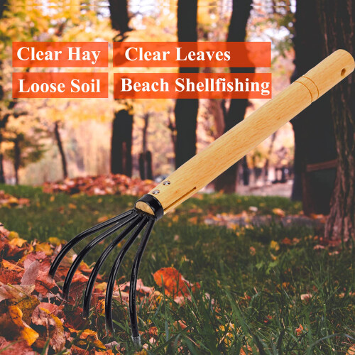 Garden Rake Claw Landscape Dethatcher Thatching Rake for Digging Clam ...
