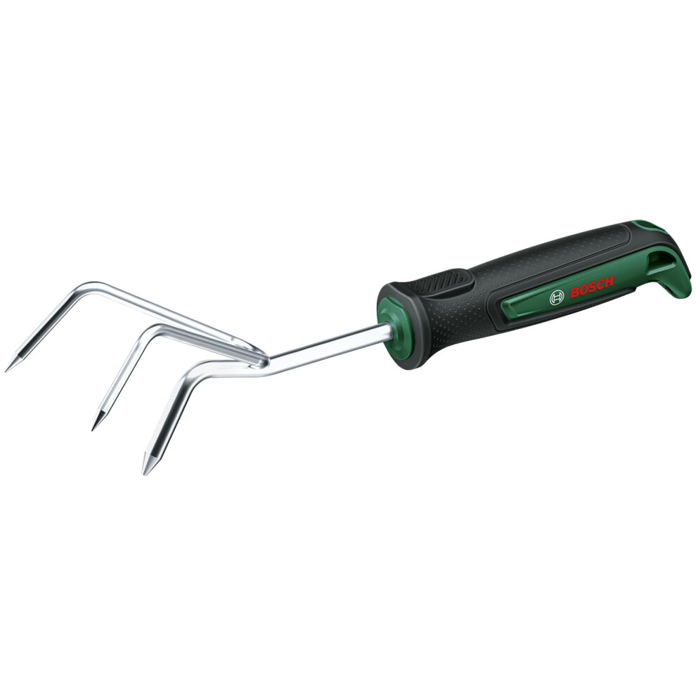 Garden Hand Tool Garden Grubber (Hand Cultivator, for Loosening and Aerating Soil in Beds, Robust, Stainless Steel, Soft Grip Handle, Ergnonomic