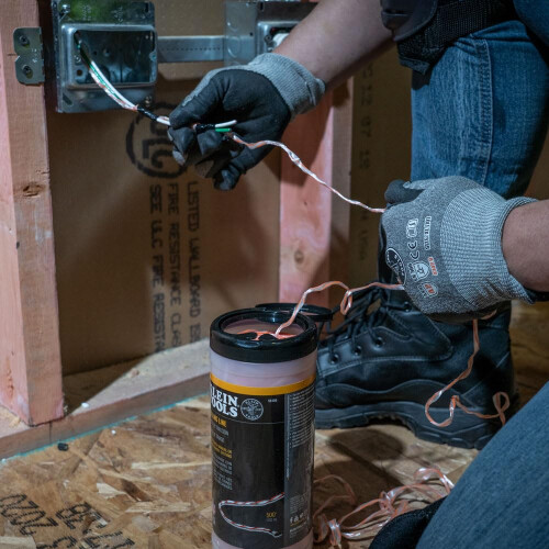 Klein Tools 56108 Poly Pull Line, Schnur mit orangefarbener Markierung, 500 Fuß 2