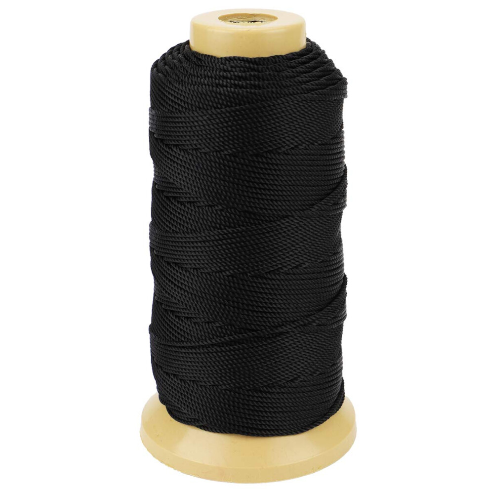 328 Feet Twisted Nylon Line Twine String Cord For Gardening Marking Diy Projects Crafting Masonry (1.5Mm-328 Feet, Black) 8002130864028