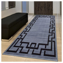 (40 x 60 cm- Small Bath Door Floor Mats, Grey Black) Living Room Runner Rugs Printed Carpets Floor Mats